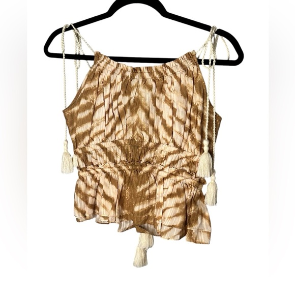Ulla Johnson sand tie dye Rio top Size 2 - Picture 6 of 8